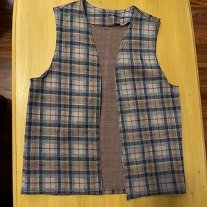 Plaid vest